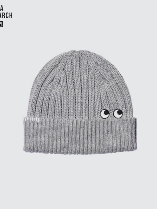 Uniqlo Accessories - Uniqlo Anna Hindmarch Beanie Grey